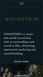 Mobile Screenshot of goldsteinmusic.com